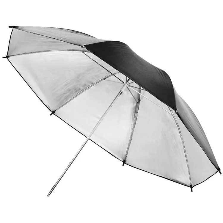 چتر نقره ای بازتابی دو لایه - به همراه ملایم کننده دریم لایت Dream Light Umbrella 90 cmsilver